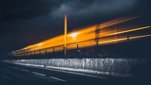 Photography Abstract Long Exposure Train Road Light Trails 2560x1600 Wallpaper