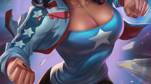 America Chavez Marvel Comics Fictional Character 2D Artwork Drawing Fan Art Jacket T Shirt Shorts 3300x5100 Wallpaper