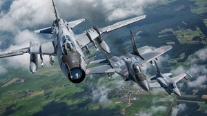 Aircraft Warplane General Dynamics F 16 Fighting Falcon Mikoyan Mig 29 Sukhoi Su 22 4673x2629 Wallpaper