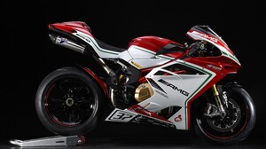 MV Agusta F4 RC Superbike AMG Line Motorcycle Motorcycle Exhaust Pipes Black Background MV Agusta 4561x3036 Wallpaper