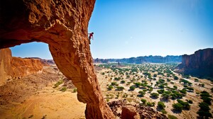 Photography Nature Landscape Rock Climbing Climbing Desert Rock Formation 2880x1800 Wallpaper