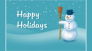Snowman Snow Christmas Broom 3840x2658 Wallpaper
