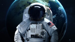 Astronaut Spacesuit Planet Space 2000x1250 Wallpaper