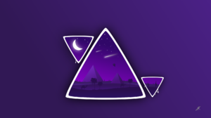Desert Night Vector Camels Pyramid Illustration Simple Background Purple Background 1920x1080 Wallpaper