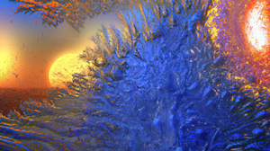 Ai Art Ai Painting Painting Ice Sun Surreal Cold Space 3840x2160 Wallpaper