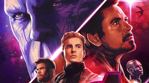 Thanos Iron Man Captain America Thor Nebula Marvel Comics 7680x4320 Wallpaper