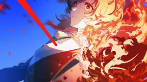 Shoujo Kageki Anime Girls Fire 2245x2240 wallpaper