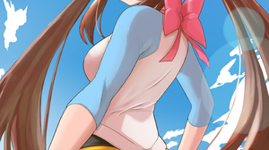 Anime Anime Girls Pokemon Rosa Pokemon Long Hair Twintails Brunette Solo Artwork Digital Art Fan Art 2894x4093 Wallpaper