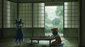 Touhou Cirno Hakurei Reimu Tea Summer Anime Girls 3839x2934 wallpaper