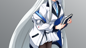 Anime Anime Girls Blue Archive Ushio Noa Long Hair White Hair Solo Artwork Digital Art Fan Art 2894x4093 Wallpaper