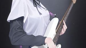 Anime Anime Girls Portrait Display Guitar BOCCHi THE ROCK Musical Instrument Short Hair Checkered Ry 2160x3820 Wallpaper