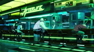Cyberpunk Edgerunners Anime 4K Anime Screenshot Anime Boys Anime Girls Bar 3840x2160 Wallpaper