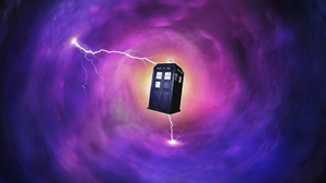 Doctor Who Telephone Booth Tardis Lightning 2560x1600 Wallpaper