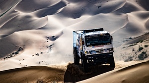 Vehicle Desert Sand Kamaz Red Bull 2048x1365 Wallpaper