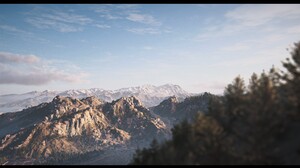 Assassins Creed Odyssey HDR PC Gaming Reshade Video Games Mountains Nature CGi Clouds Sky 3840x2160 wallpaper
