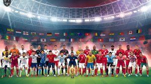 FiFA FiFA World Cup Lionel Messi Cristiano Ronaldo Kylian Mbappe Christian Bale Luis Suarez Robert L 1920x1200 Wallpaper