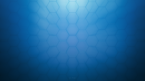 Minimalism Digital Blue Hexagon 5120x2880 wallpaper