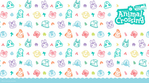 Nintendo Video Game Art Animal Crossing Animal Crossing New Horizons Pattern Video Games Logo Simple 3840x2160 Wallpaper
