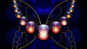 Abstract Ball Blue Butterfly Sphere 1920x1200 Wallpaper