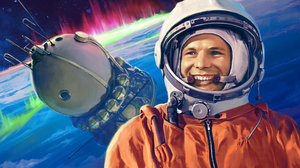 Yuri Gagarin USSR Space Digital Art Vostok Men 2560x1600 Wallpaper
