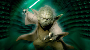 Jedi Lightsaber Yoda 4000x2059 Wallpaper
