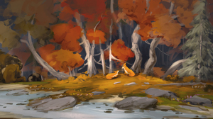 Dan Field Fox Fall Nature Forest 3840x2160 Wallpaper