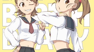 Anime Anime Girls THE IDOLM STER Futami Ami Futami Mami Long Sleeves Brunette Twins Two Women Artwor 1960x2100 Wallpaper