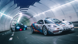 Gran Turismo Gran Turismo Sport BMW McLaren McLaren F1 Police Cars Tunnel 3840x2160 Wallpaper
