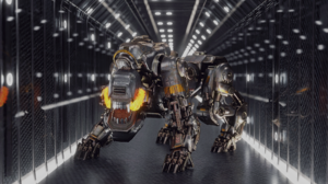 Wolfenstein Ii The New Colossus Mech Animals Robot Video Game Art Video Games CGi 3D Metal Lights Ha 2500x1800 Wallpaper