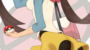 Anime Anime Girls Pokemon Rosa Pokemon Long Hair Twintails Brunette Solo Artwork Digital Art Fan Art 866x1645 Wallpaper