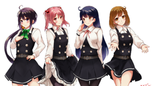 Anime Anime Girls Kantai Collection Akebono KanColle Oboro KanColle Sazanami KanColle Ushio KanColle 2000x1200 Wallpaper
