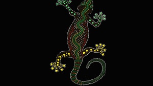 Artistic Dots Lizard 4928x3264 Wallpaper