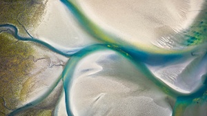 Aerial Desert Dune Landscape River Sand 2048x1539 Wallpaper