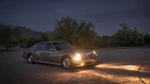 Packard Concept Cars Desert Evening Lights 3840x2560 Wallpaper