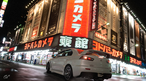 Car Vehicle Night City Lights Tokyo Neon Video Games Mitsubishi Drift Japan Street Gran Turismo 7 Ja 3840x2160 Wallpaper