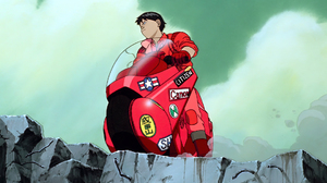 Akira Shotaro Kaneda Motorcycle Biker Animation Film Stills Movies Anime Boys Vehicle Clouds Gloves  1920x1080 Wallpaper