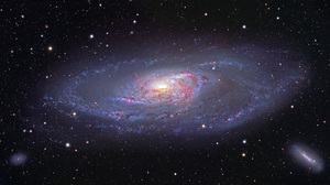 NASA Galaxy Space M106 5000x2625 Wallpaper