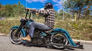 Biker Custom Motorcycle Harley Davidson Man Thunderbike Customs 1920x1280 Wallpaper
