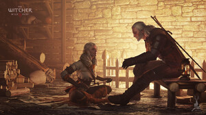 Log Video Game Characters Fan Art The Witcher Artwork The Witcher 3 The Witcher 3 Wild Hunt Sword Ge 1920x1080 Wallpaper