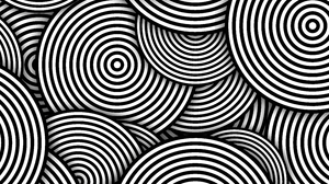 Monochrome Abstract Circle Line Art Lines Pattern 5315x3425 Wallpaper