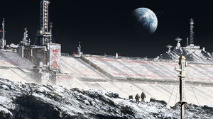 Fan Wennan China 2098 Space Planet Futuristic 4718x1900 wallpaper