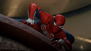 Spider Man Spider Man 2018 PlayStation Marvel Cinematic Universe Marvel Comics Bodysuit CGi Video Ga 1920x1080 wallpaper