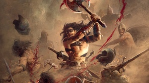 Battle Sword Axe Barbarian Blood 1920x1280 Wallpaper