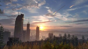 Video Games Dying Light 2 Stay Human Clouds Sky Sunset Sunset Glow Trees Skyscraper Building City Mo 2560x1600 Wallpaper