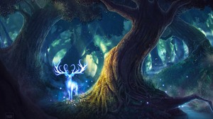 Forest Magic Creature Spirit 3840x2400 Wallpaper