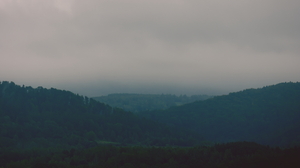 Mist Mountain Pass Mountains Forest Clouds Landscape Nature Calm 3600x2250 Wallpaper