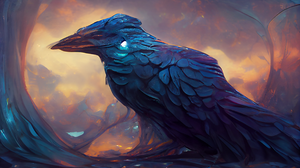 Ai Art Digital Art Abstract Raven Birds 2688x1536 wallpaper