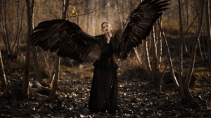 Wings Mood Black Dress 2000x1335 Wallpaper