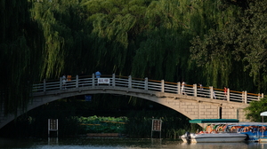 Beijing Rowboat Park Bridge Water Boat Reflection 6000x4000 Wallpaper