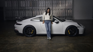 Emma Raducanu Tennis Sport British Porsche Commercial Athletes Women Car Women With Cars 3600x2025 Wallpaper
